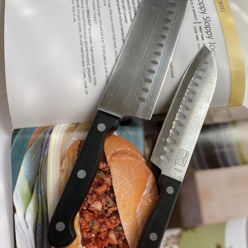 Chicago Cutlery Essentials 2pc Santoku/Partoku Knife Set